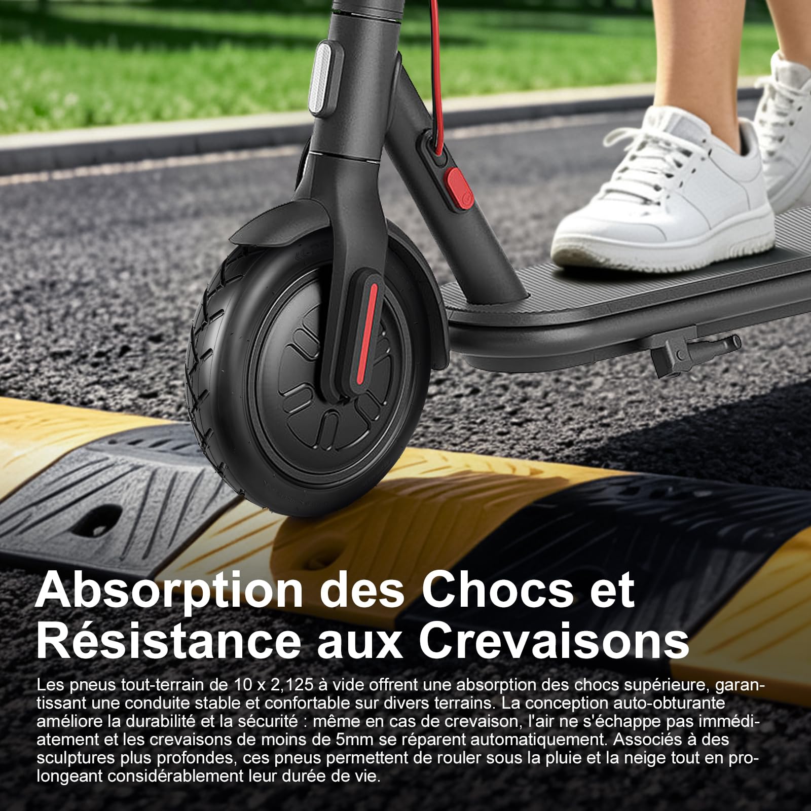 Pneu Auto-Réparateur 250x54 Pour Scooter Électrique Xiaomi Mi4 Lite/Pro 10 x 2.125 - Tubeless Pour Ninebot F20 F25 F30 F40, 10 Pouces Avant/Arrière