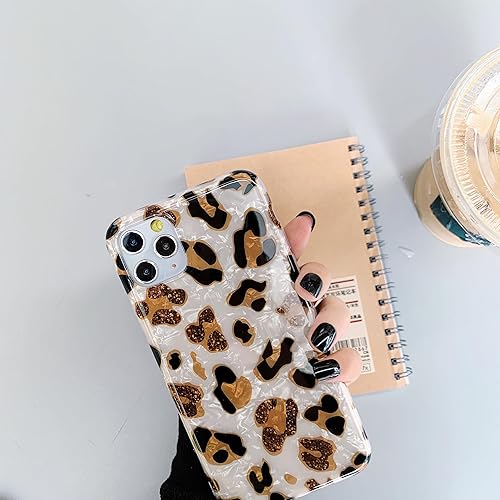 Miniatura 7 de J.west Funda compatible con iPhone 15 Pro 6.1, funda protectora delgada de silicona con estampado de leopardo y guepardo, de silicona, para mujeres