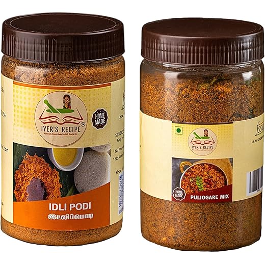 Homemade Idly Podi & Puliyogare Mix Combo