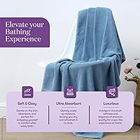 Vista 3 de TowelSelections Toallas suaves y absorbentes de algodón para baño, hotel, ducha, spa, gimnasio, toalla de baño, toalla de mano, 2 toallas pequeñas