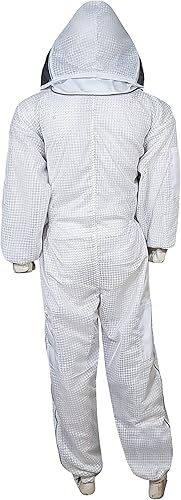 Miniatura 7 de Brutul Bee 3 capas apicultura ultraligero traje ventilado con velo de esgrima