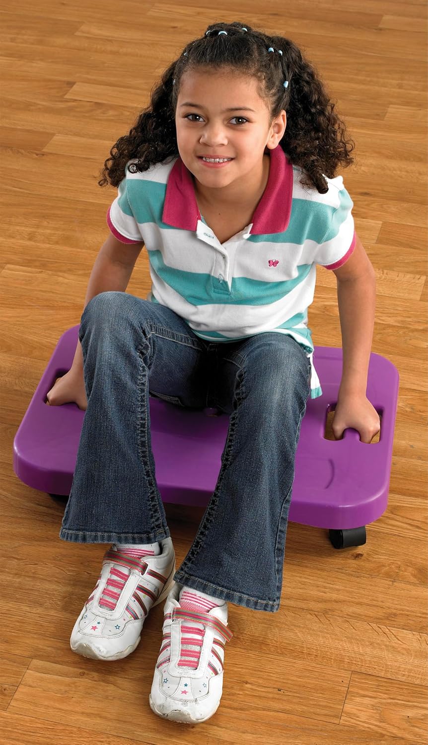 Sportime Small Ergonomic Scooters, 13-3/8 x 17-3/8 Inches, Set of 6