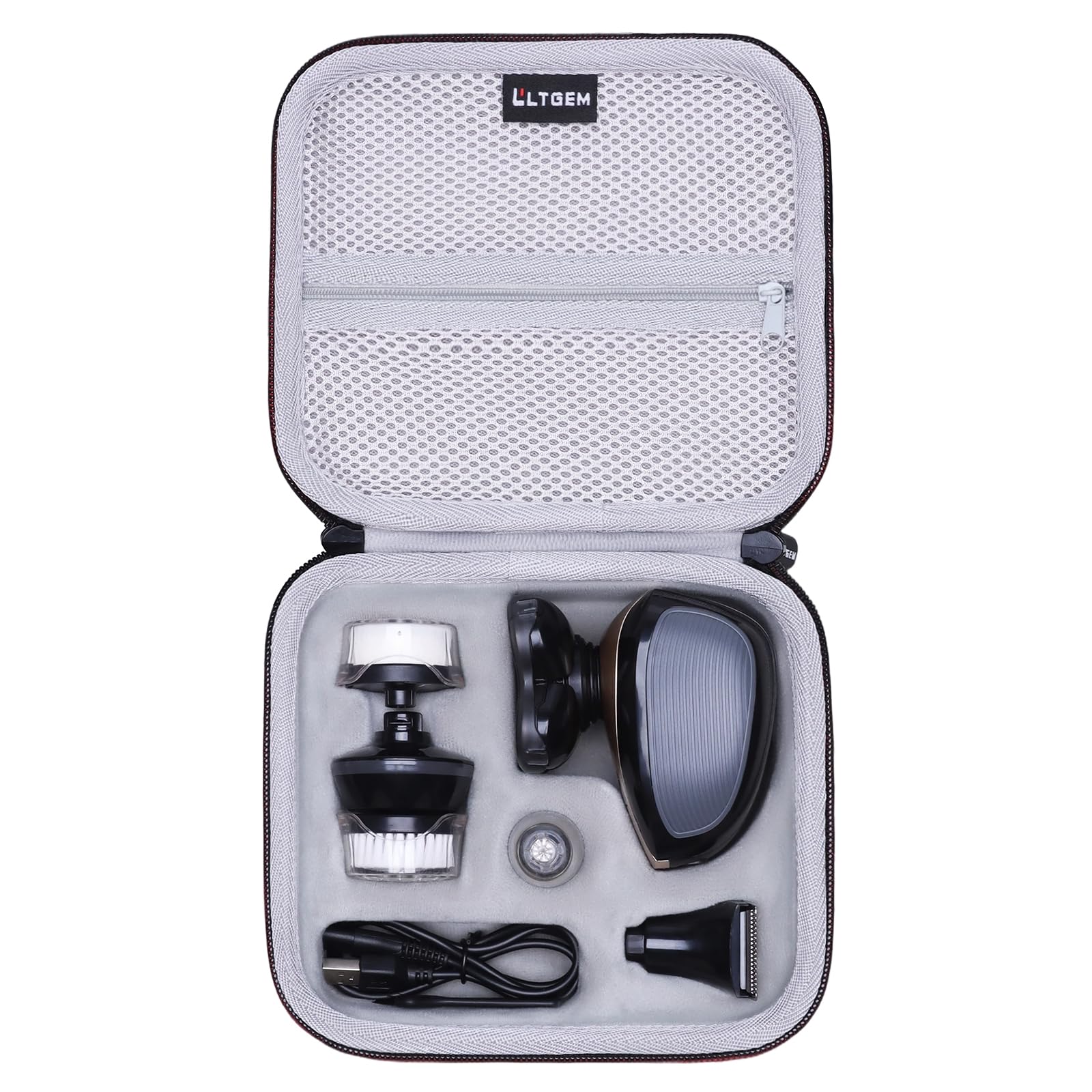 LTGEM EVA Hard Case Compatible with FlexSeries Electric Head Hair Shaver - Travel Protective Carrying Storage Bag (Only Case Sale)