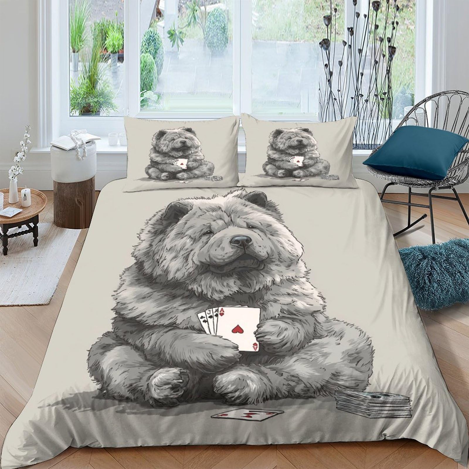 Ctjqhvkz Style-10 3D Printed Bear With Coffee Fitted Sheet Microfiber Soft Bedroom Decor Animal Bed Cover Dorm Mattress Protection Single（135X200cm）