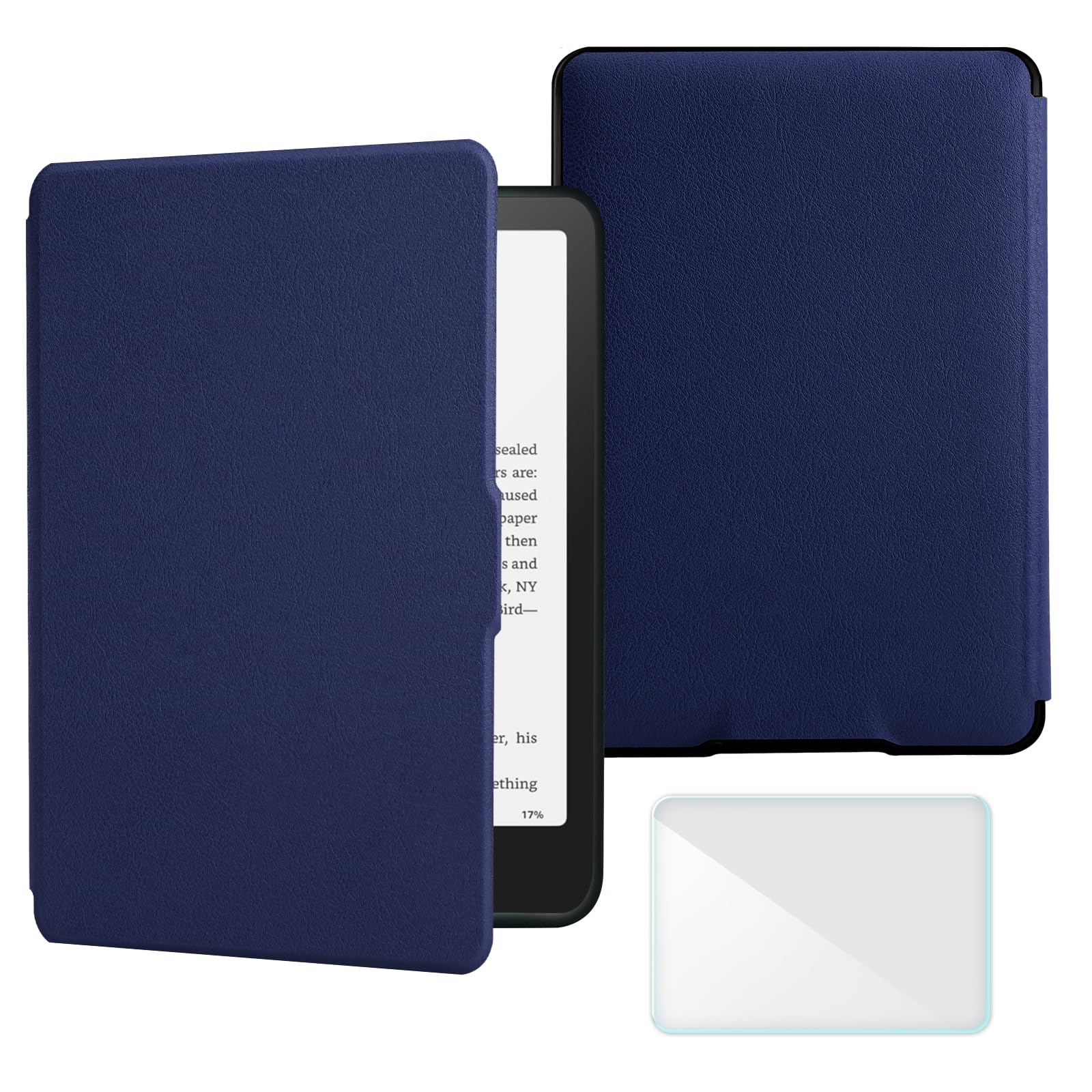 Smart-Hülle kompatibel mit Kindle Paperwhite 5. / 6. / 7. Generation E-Reader (2012–2018 – Modellnummer: EY21 & DP75SDI), inklusive Displayschutzfolie, Premium-PU-Leder-Hülle mit automatischer Sleep