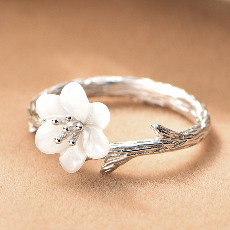 silver925 bizarre scroll zirconia RING