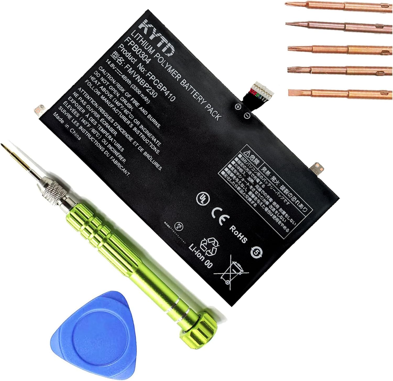 FPCBP410 Laptop Battery compatiable with for Fujitsu LifeBook U554 U574 Series Compatible Part Number FPCBP410 FMVNBP230 FPB0304（48Wh-14.8V