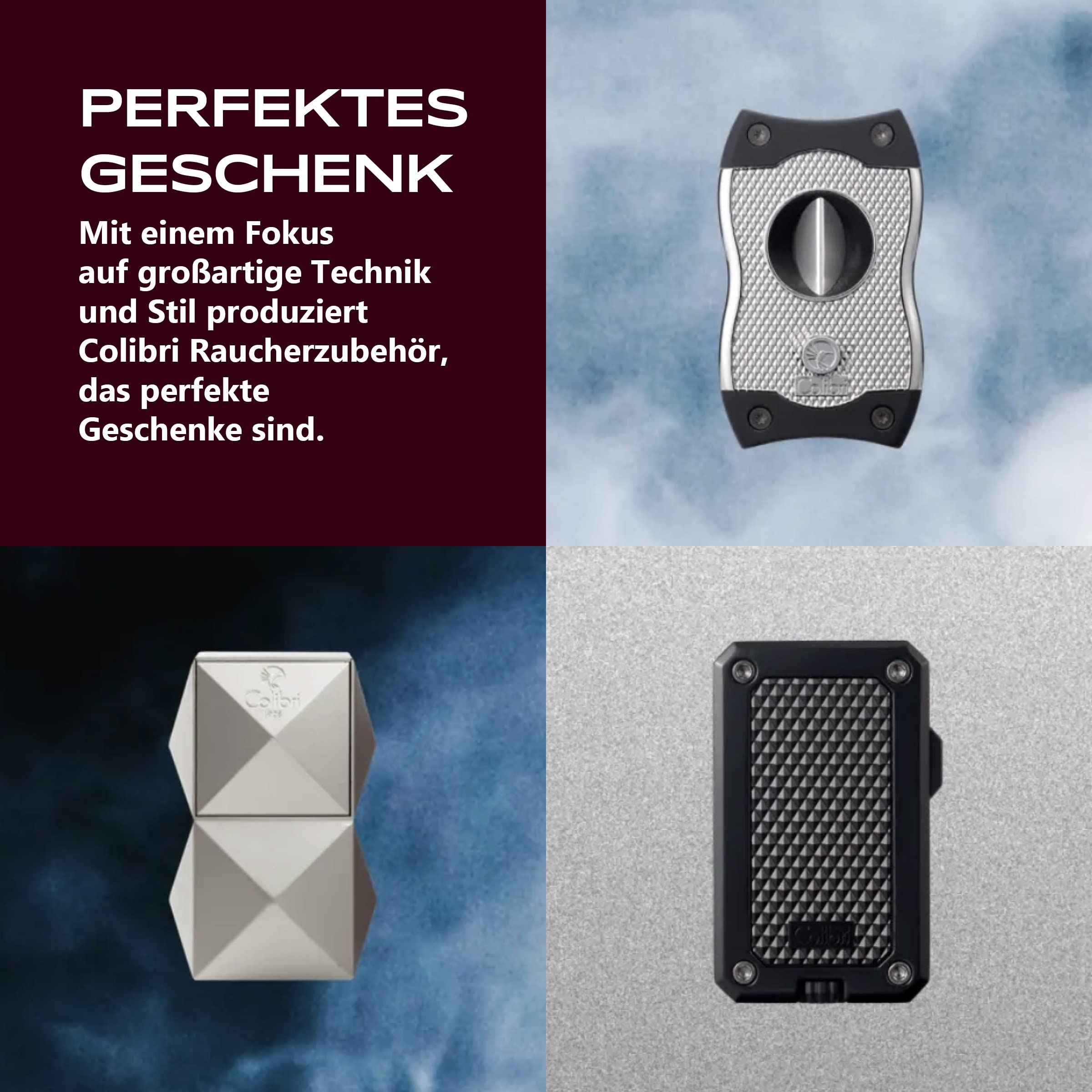 Colibri Apex Sturmfeuerzeug - Windbeständig - Extragroße Einstellrad - Jet Feuerzeug Mit Einzel Jetflamme - Mit Gas Nachfüllbar (Nicht Im Lieferumfang Enthalten) - Schöne Elegante Geschenkbox Blau