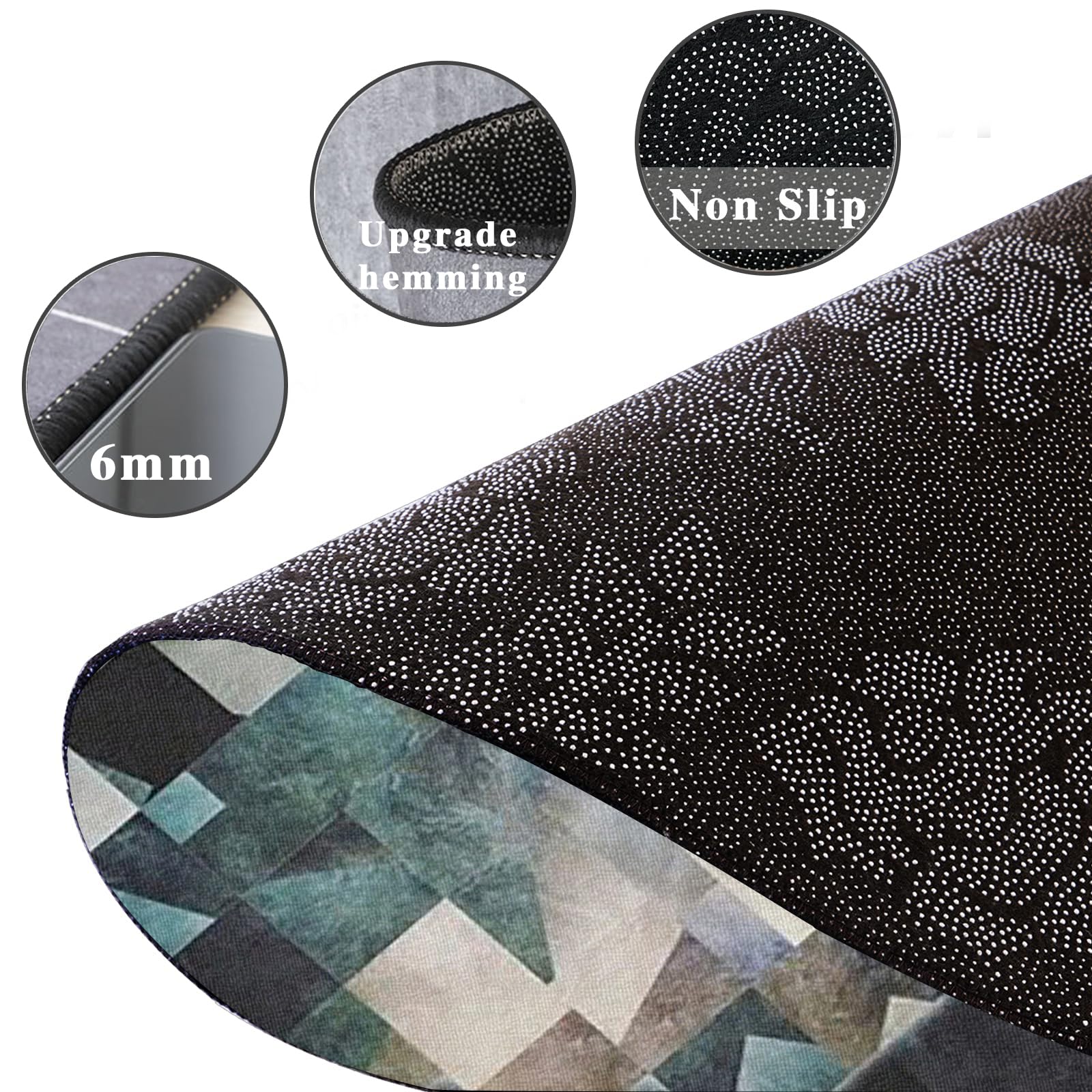 Tapis de Chaise pour Moquette et Parquet, Tapis de Protection de Sol, Tapis Chaise Gaming Antidérapant, Tapis protège-Sol pour Chaise de Bureau, Tapis Gaming Sol pour Sols durs 100 x 120 cm