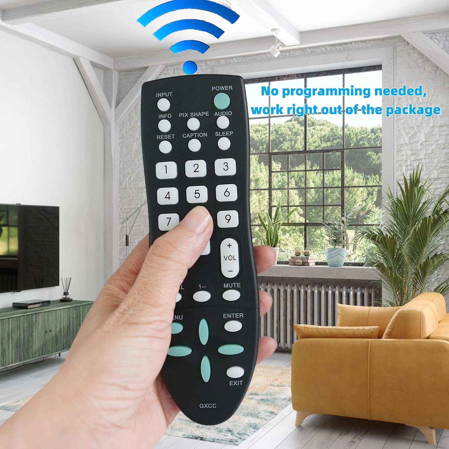 GXCC sub GXFA Replacement Remote Control Compatible for Sanyo LCD CRT TV HDTV FW32D06F FVM4212 FVM3982 FVM3261 FVE3963 FVE3923 SVD2317 DP42D23 DP42740M DP39E63 image 4