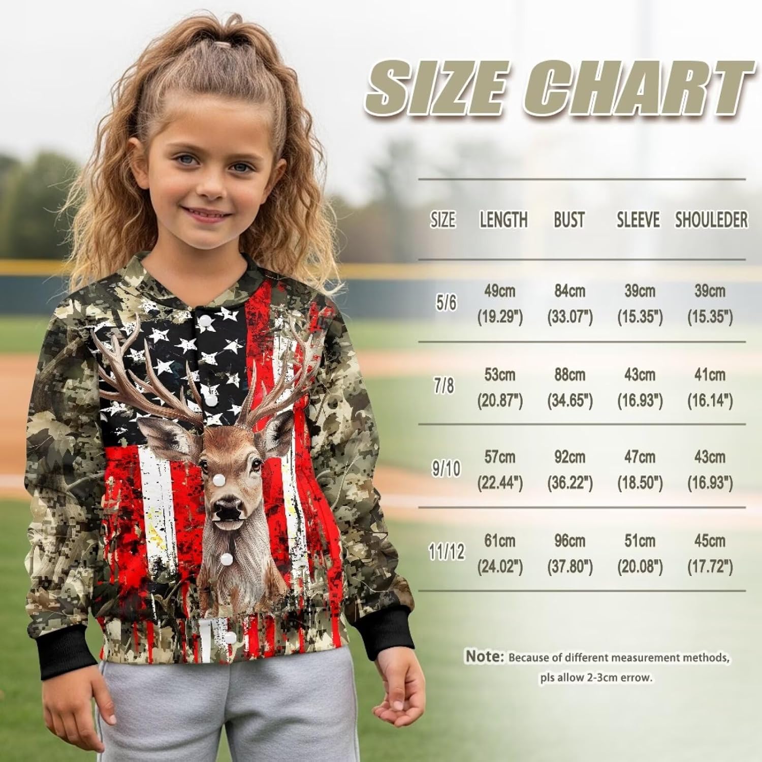 Unisex Baseball Varsity Coat for Boys Girls Fleece Letterman Jacket Button Pockets Long Sleeve Outfit 5-12 Years