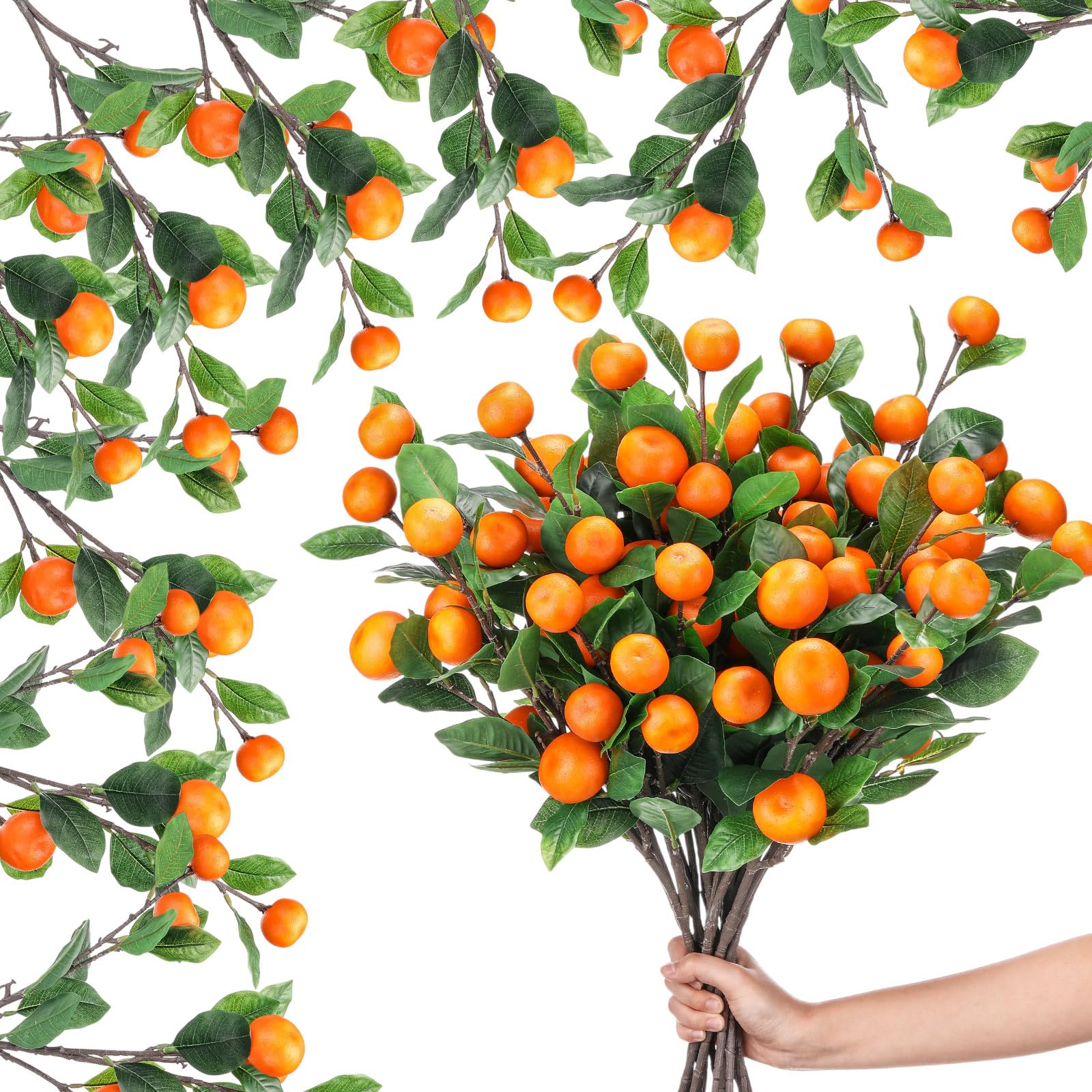 Photo 1 of Daifunli Artificial Orange Branches, 21.65 Inch