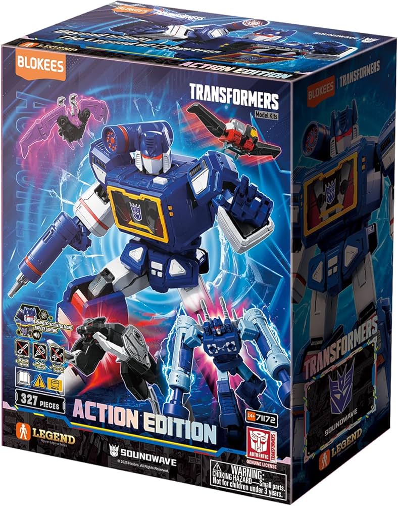 Amazon.com: BLOKEES Transformers Action Edition 03 Soundwave