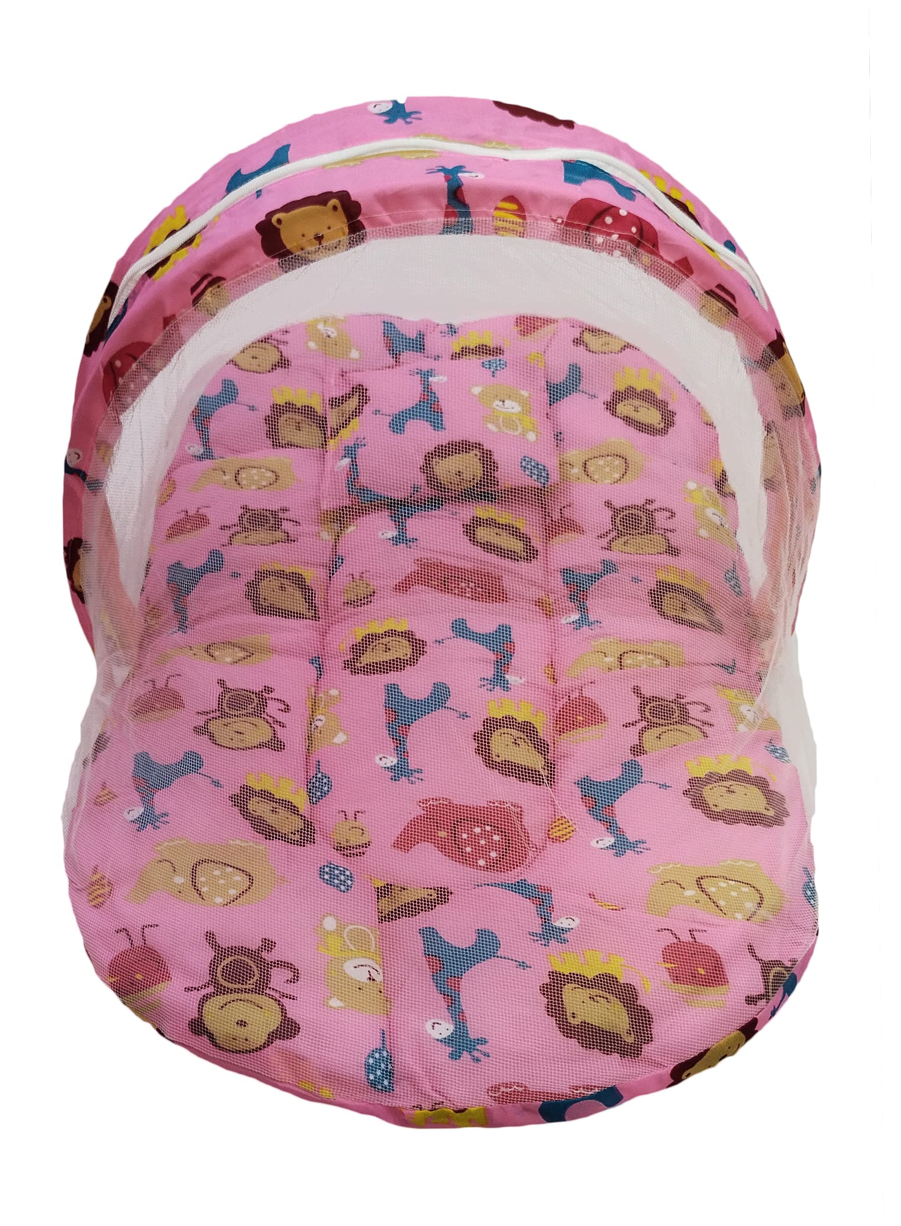 M.N. Toddler Mosquito and Insect Protection Net/Mattress Multi Cartoon Print