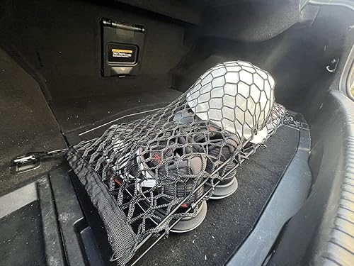 Miniatura 7 de Red de carga organizadora de maletero para Lexus IS250 300 350 2006-2023 – Red de carga estilo piso para sedán – Organizador de maletero de coche de