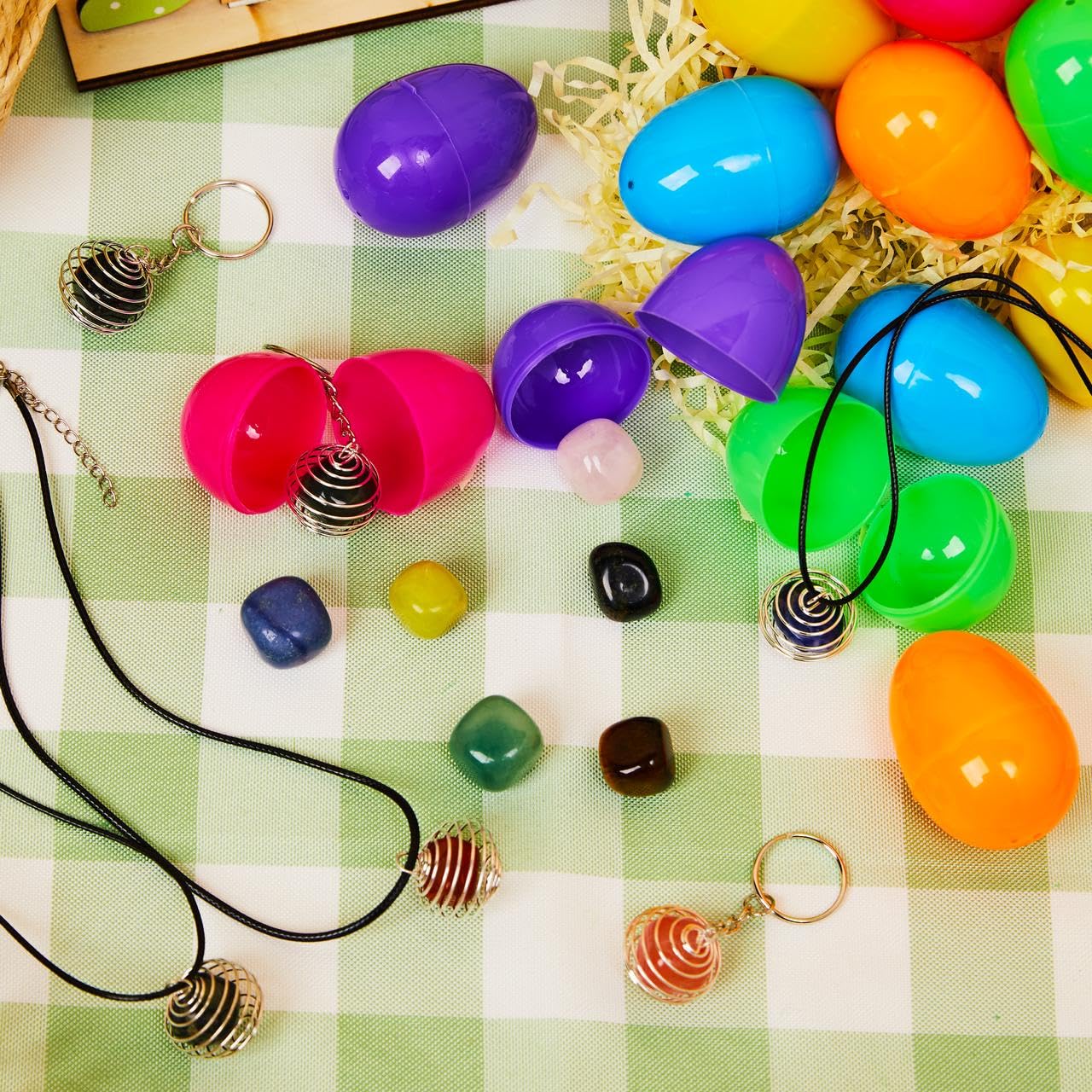 JOYIN Huevos de Pascua con Piedras Preciosas 12 Unidades
