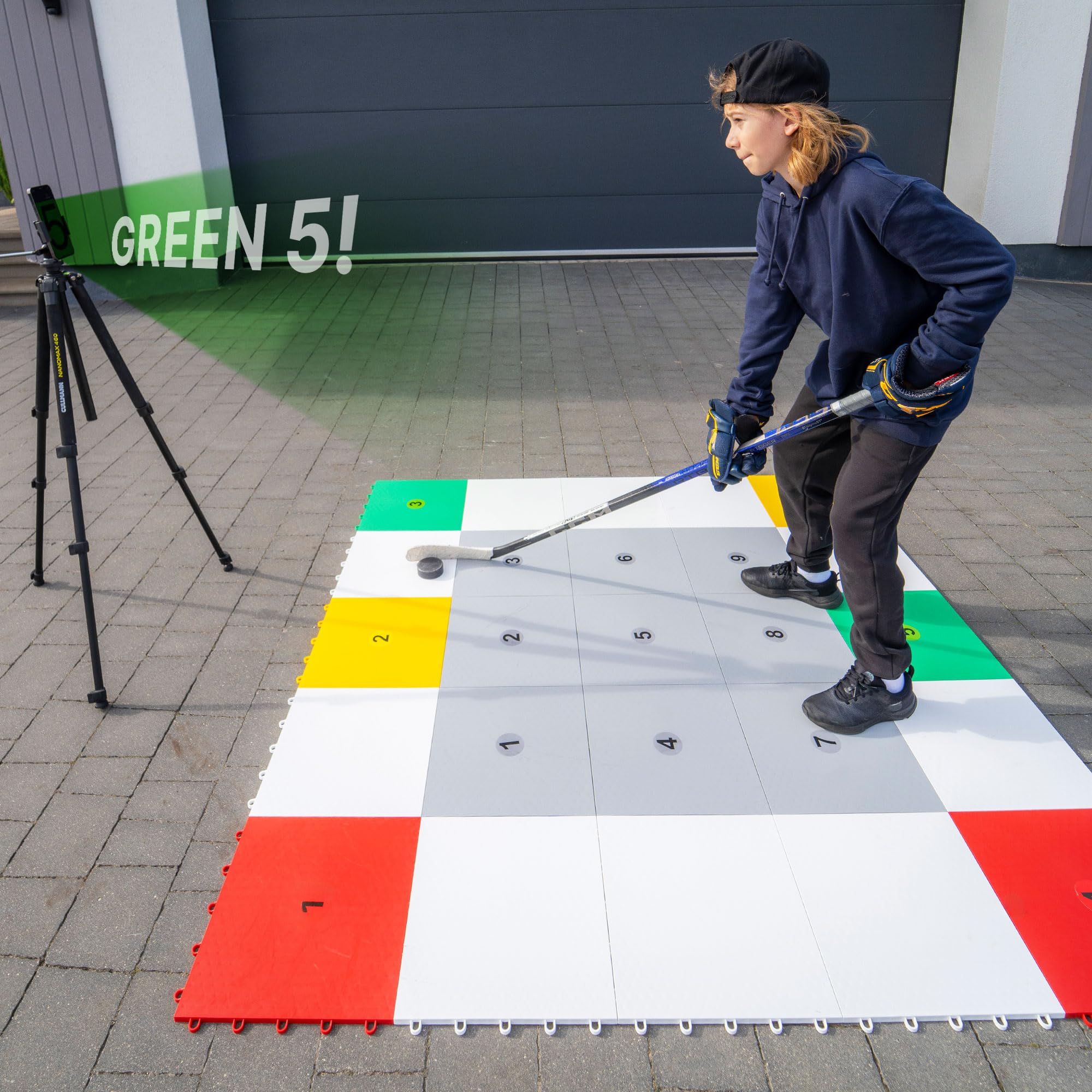 Azulejos de Entrenamiento Profesional Hockey Revolution con Iluminación 360 Zonas
