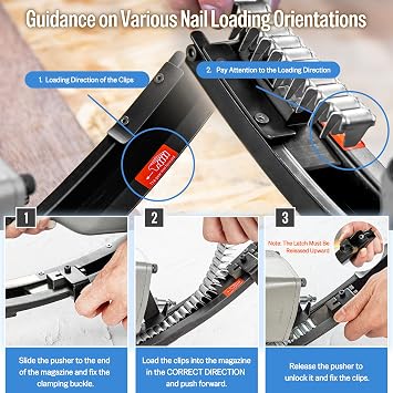 meite M66B Pneumatic Clinching Clipper 3/4 Inch Crown Clinch Clip Gun for Spring Mattress, Car Seats, Wire Cages