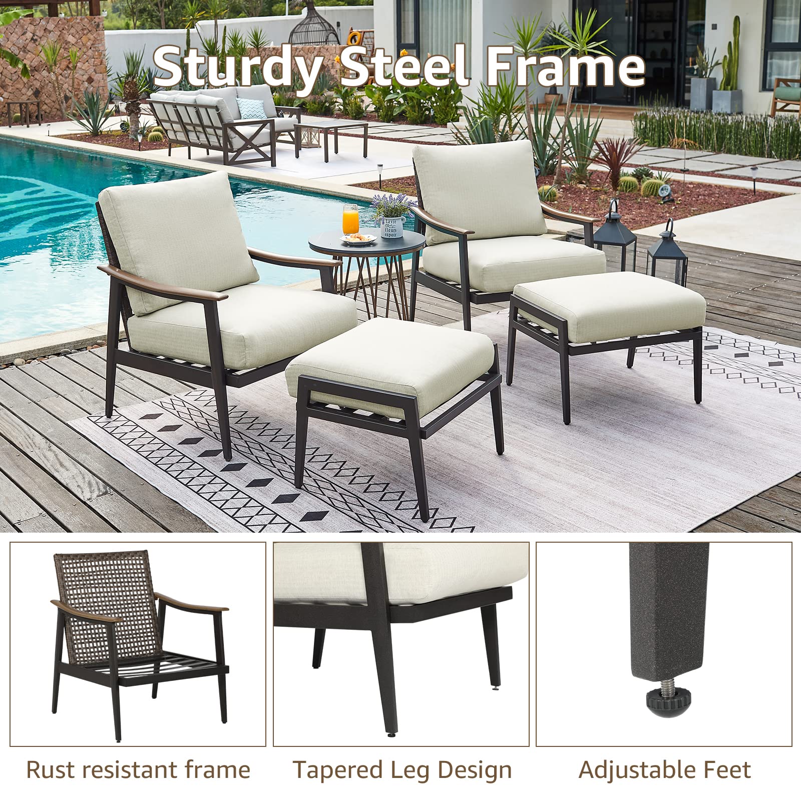 NATURAL EXPRESSIONS Patio Furniture, Outdoor Furniture Patio Chair Sofa