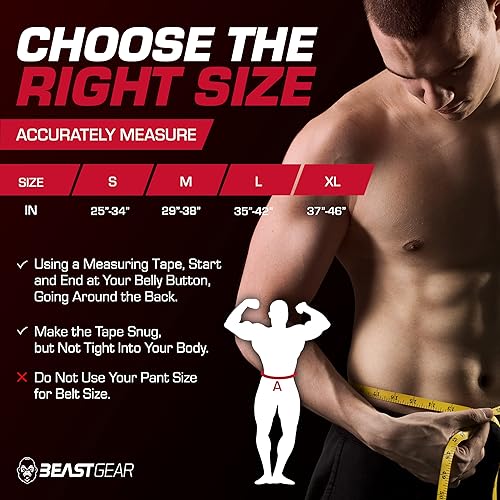 Miniatura 7 de Beast Gear Cinturón de levantamiento de pesas para mujeres y hombres, cinturón de cuero con soporte de espalda y núcleo para levantamiento de pesas,