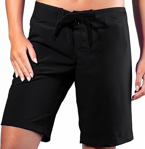Kanu Surf Womens Marina Solid Stretch Boardshort (Reg & Plus Sizes)