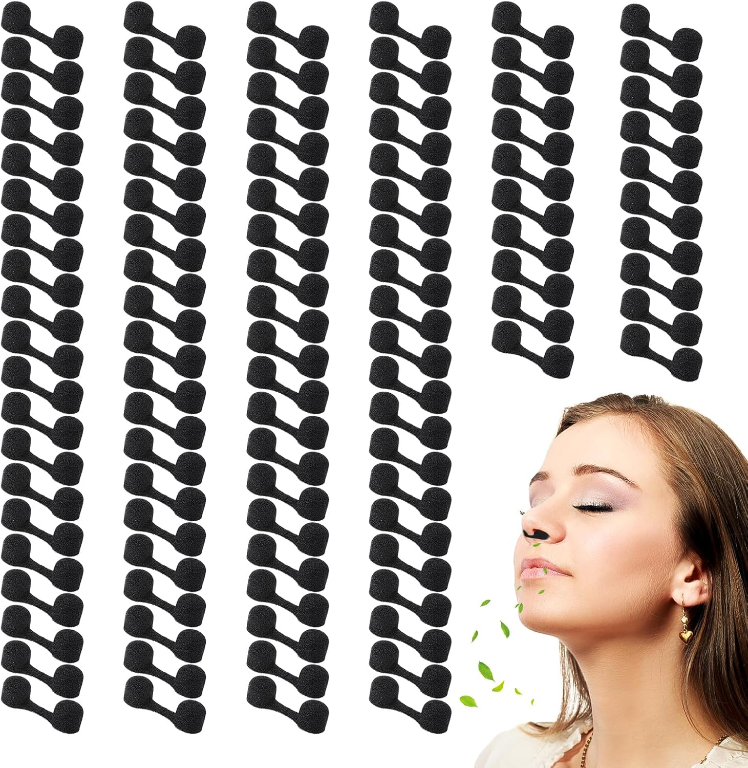 DSLSQD 100 Pieces Disposable Nose Filters Nose Plugs