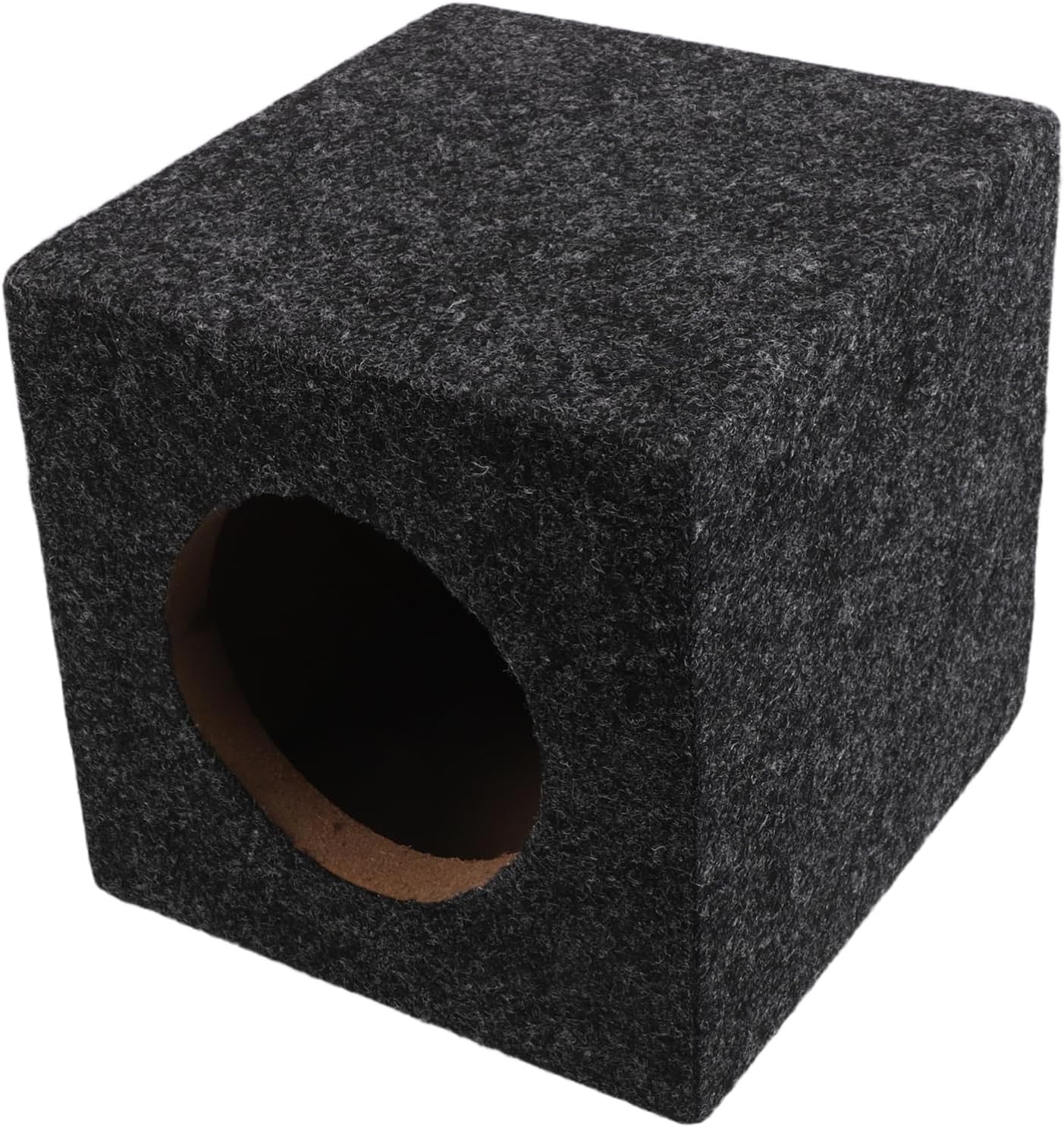 Wooden Speaker Box for Car Audio 5-Inch Square Subwoofer Enclosure for Truck and Vehicle Sturdy Loudspeaker Cabinet for Enhanced Sound Quality