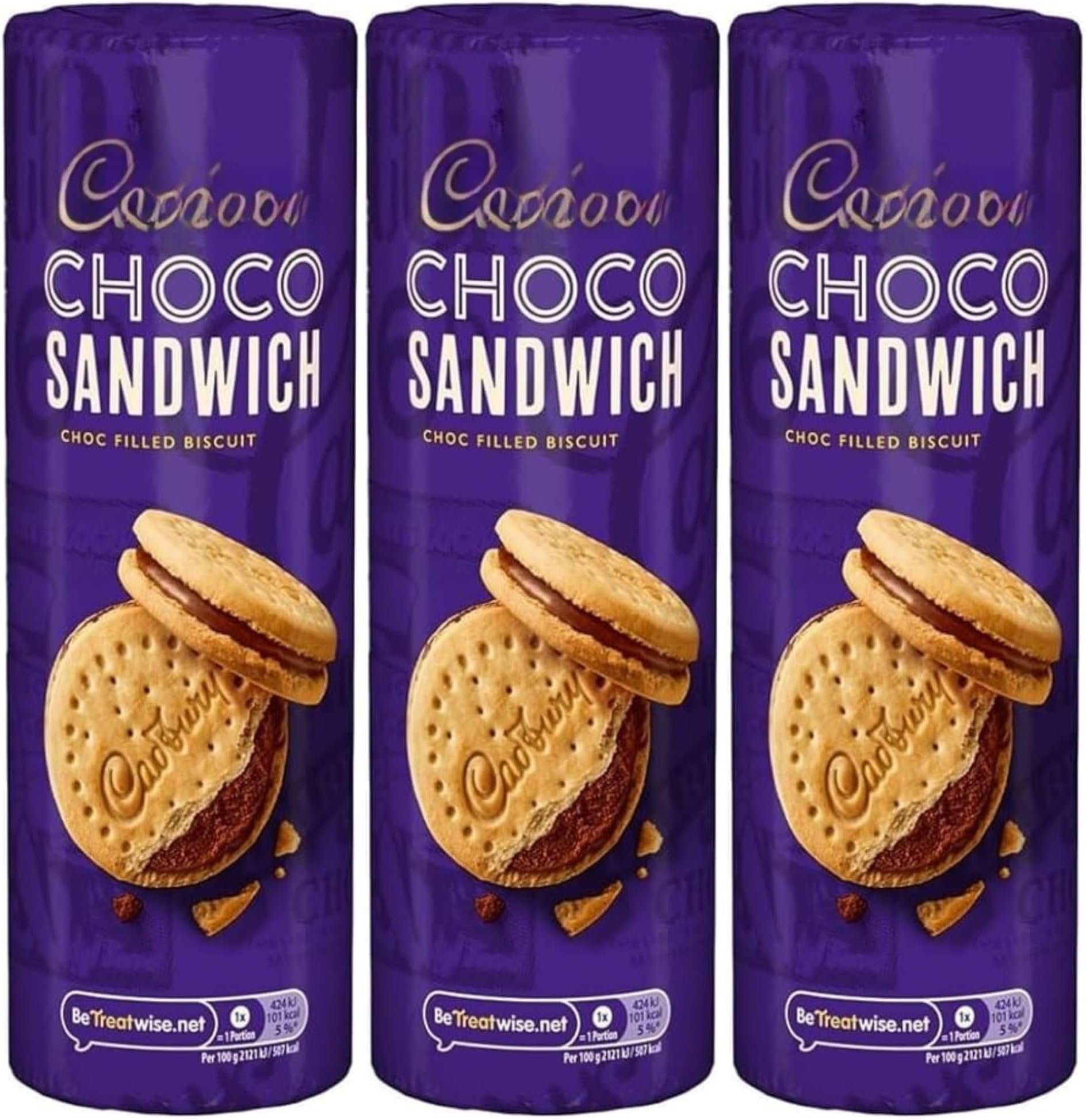 Dairy Milk Choco Filled Sandwich Biscuits 260g (3 Pack Bundle)