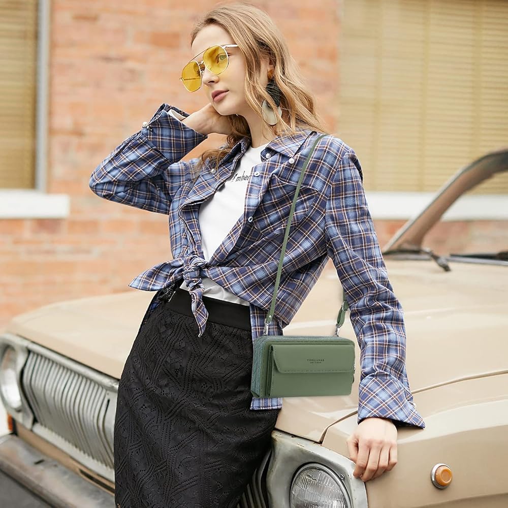 Amazon | [FORRICA] 多機能 スマホポーチ レディース 財布 ポシェット