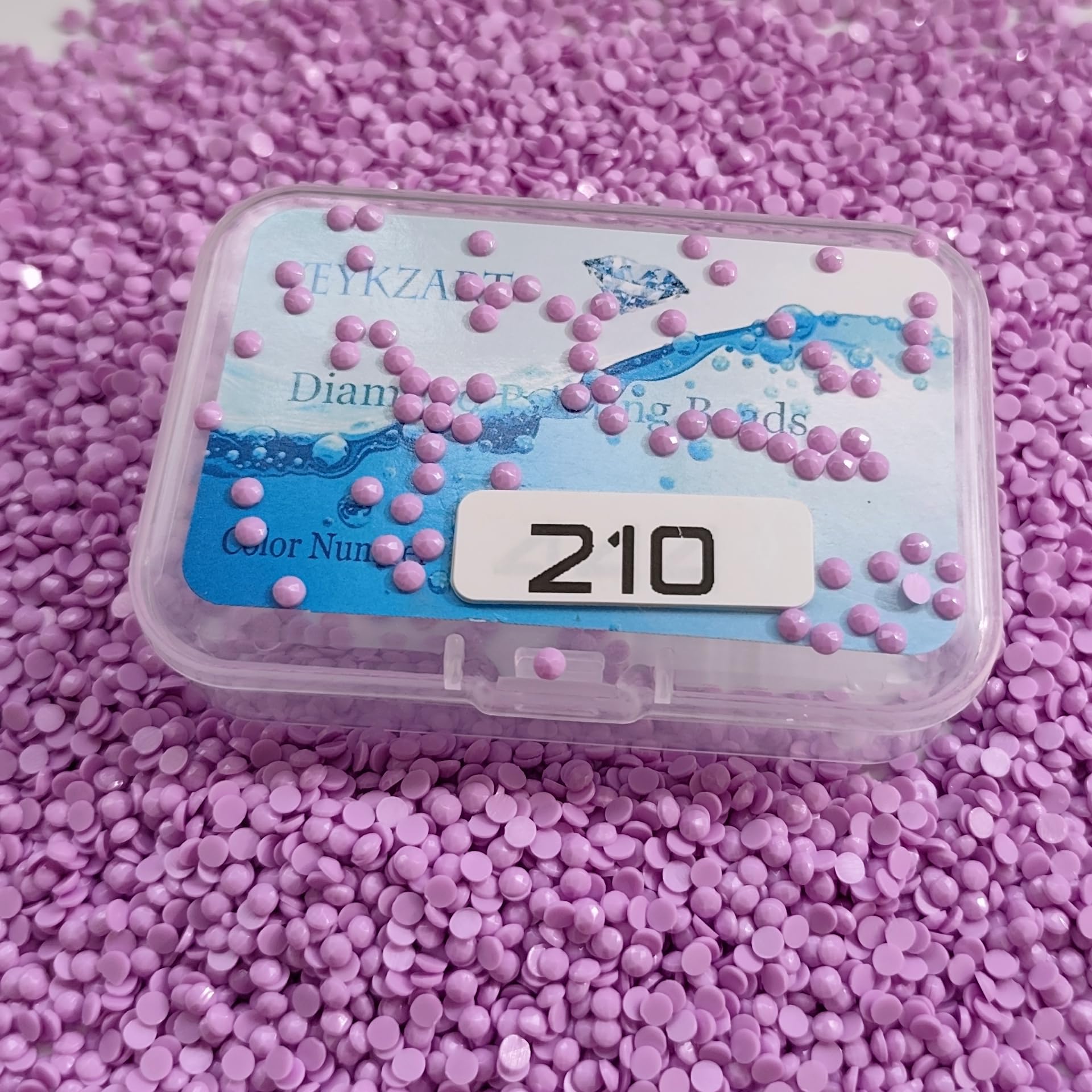 YEYKZART 210 Diamond Painting Replacement Round Diamonds Beads Rhinestones Accessories for Diamond Art Missing Color 3500 PCS — image 1