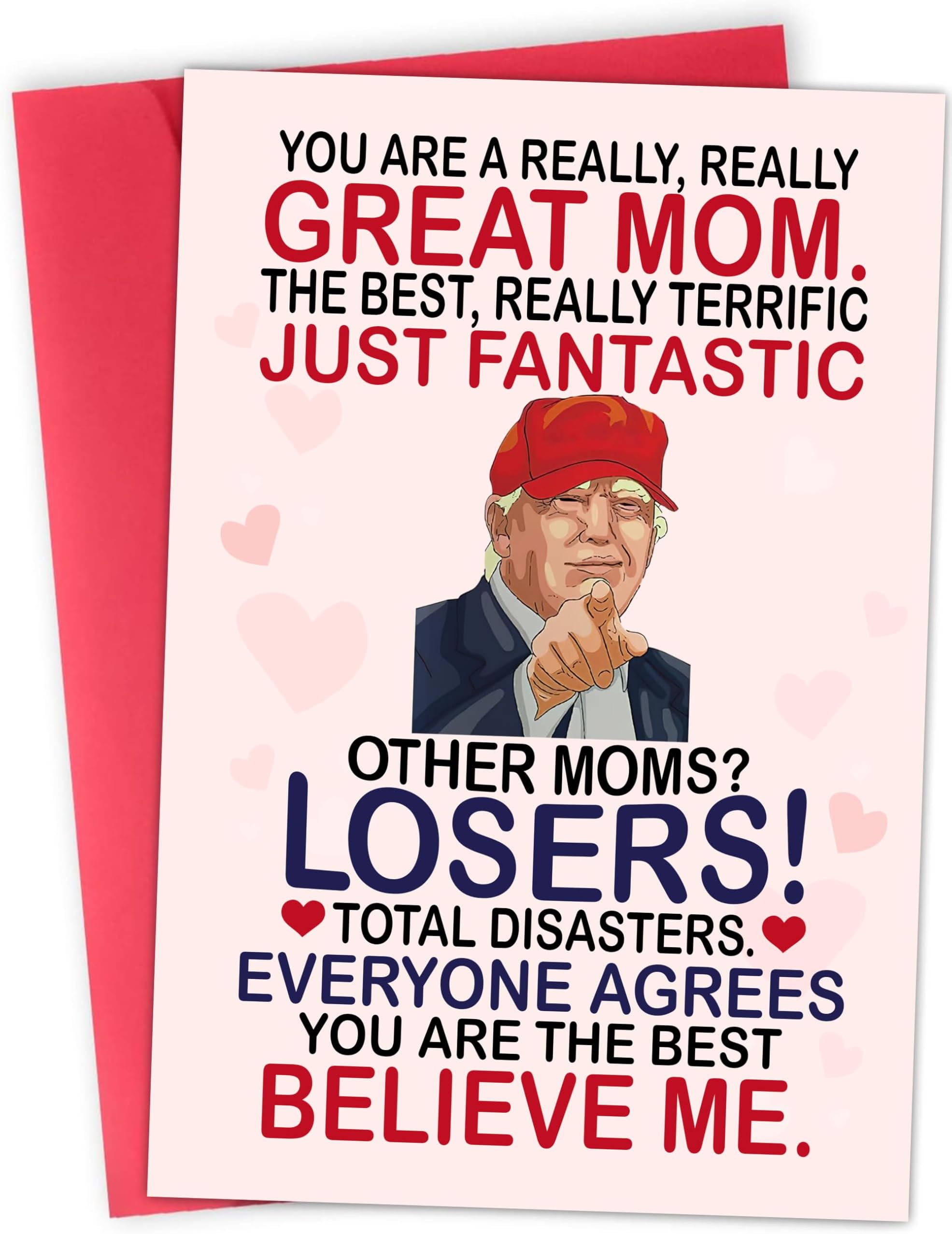 Mothers Day Card Funny Gifts for Mom, Wife from Daughter, Son, Kids, Husband on Mothers Day - Heartfelt Message to Mother, Perfect for Birthday, Mothers Day Gifts, Humorous Mom Greeting Cards, Premium Quality