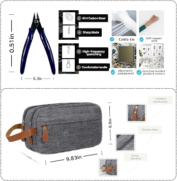 3D Printer Tools Kit,58 PCS 3D Printing Accessory Tools Kit | Complete Accessories;High-quality Materials;Easy to Carry and Store;Including Removing,Cleaning,Preprocessing,Finishing Tools