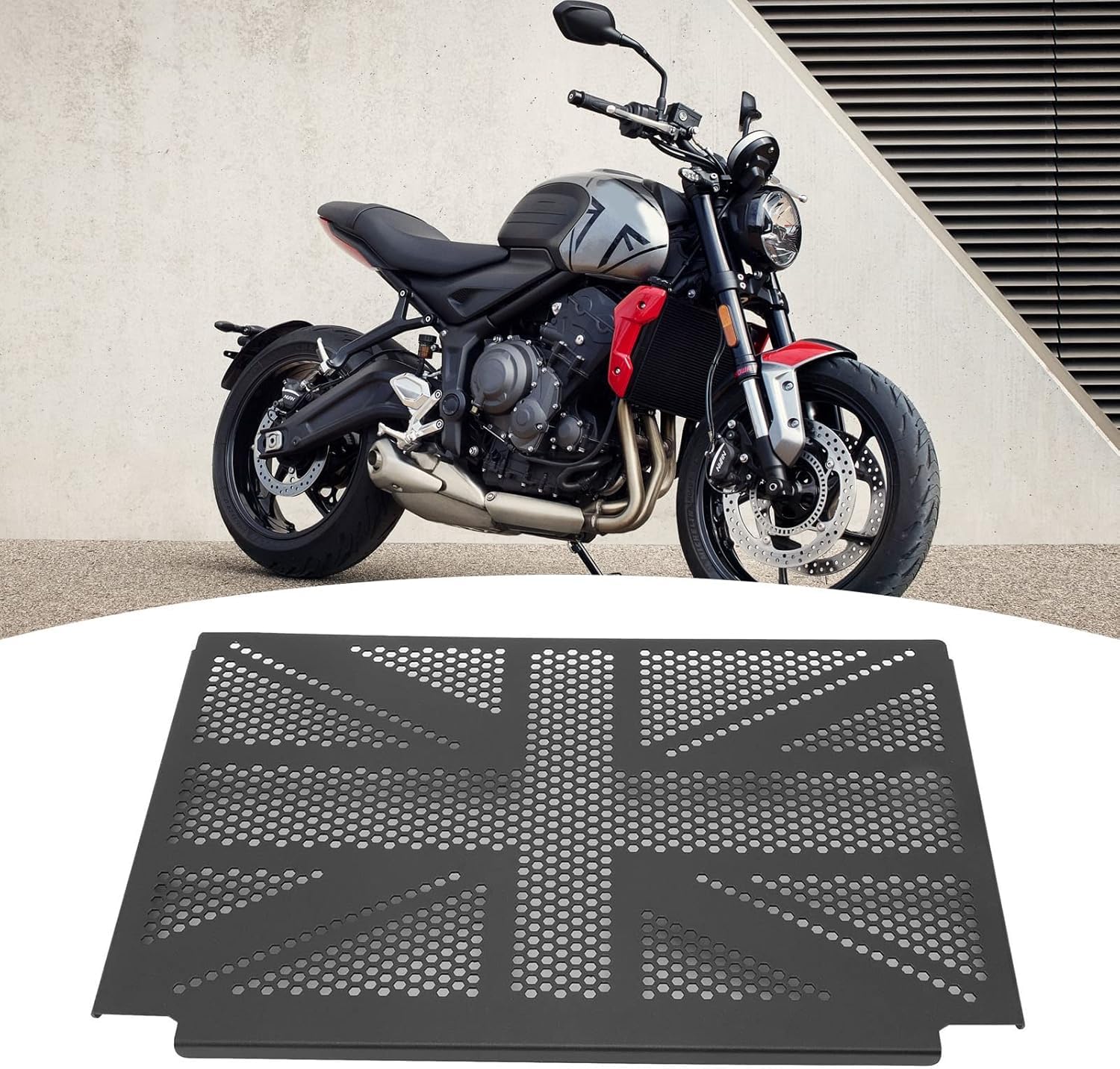 Aramox Kühlergrillschutzabdeckung Edelstahl Motorrad Kühlerschutz Motorrad Kühlergrillschutzabdeckung für 660