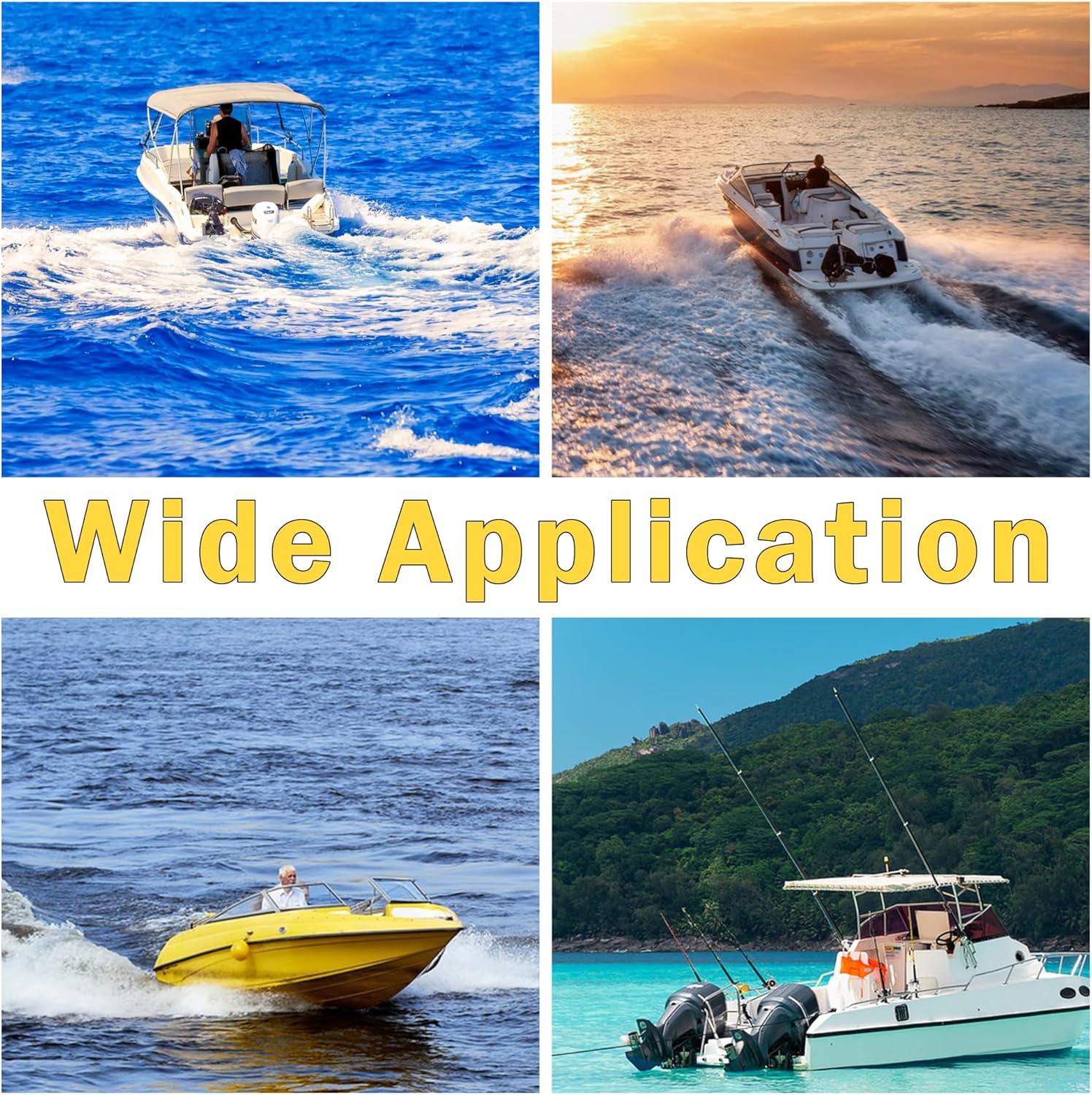 13 1/4x17 Upgrade Aluminum Boat Propeller for BRP,Johnson,Evinrude,OMC Stern Drive 40-140HP 13 Spline 13.25Diax 17Pitch Replace OEM 765183 Rh(Hub Kits Included)