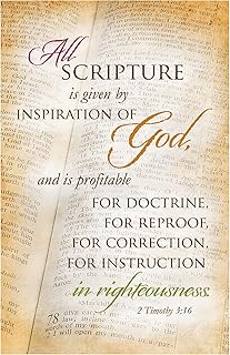 Scripture Is Given By God Church Bulletins Church Bulletin Package Of 100 - Welcome The Congregation, Share Church Information And Services On Quality Church Bulletin Paper - General Worship Bulletins