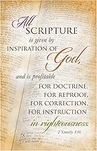 Scripture Is Given By God Church Bulletins Church Bulletin Package Of 100 - Welcome The Congregation, Share Church Information And Services On Quality Church Bulletin Paper - General Worship Bulletins