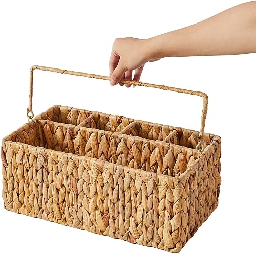 Miniatura 8 de Berdeng Organizador de utensilios, organizador de cubiertos, soporte para utensilios para fiestas, picnic para platos y utensilios, cesta de