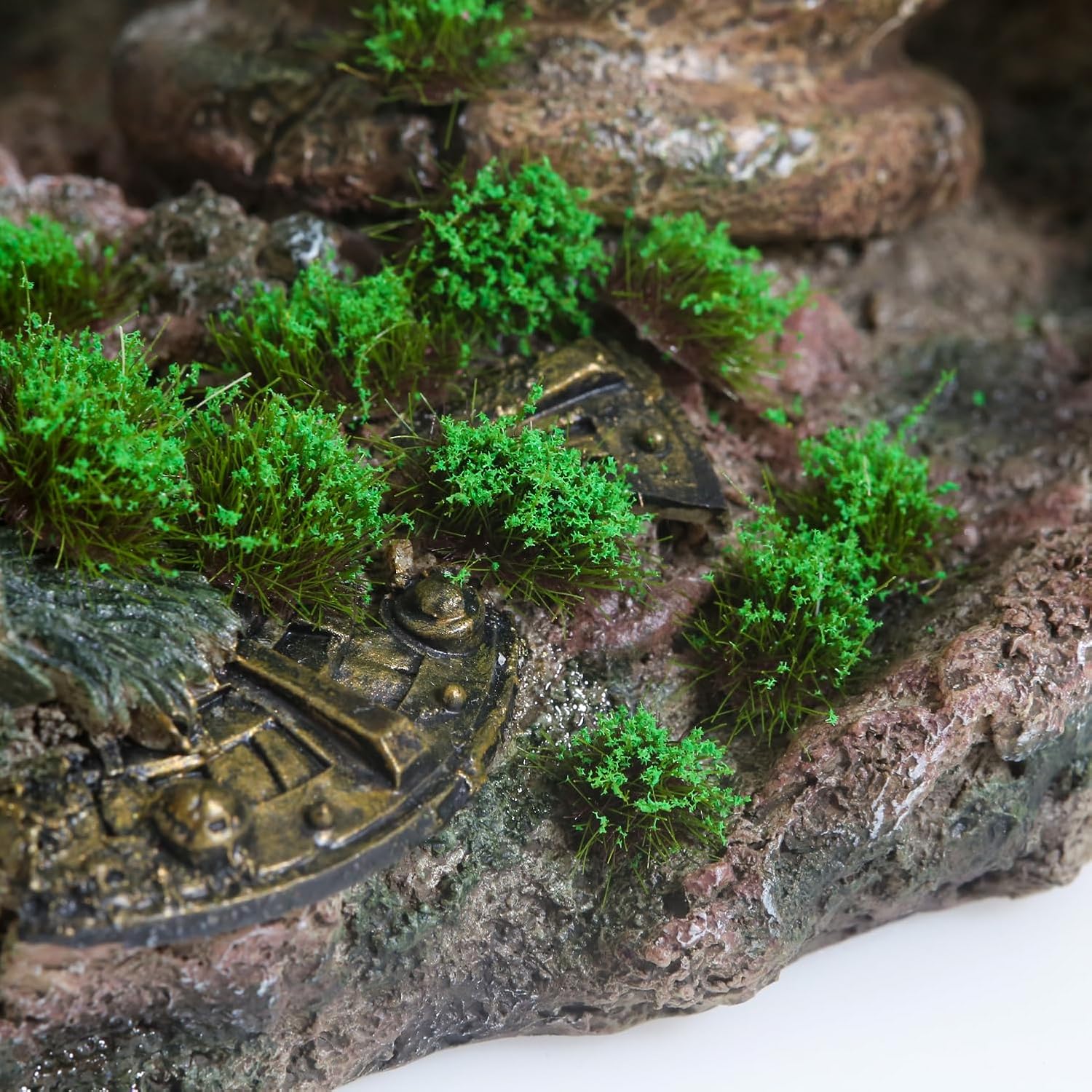 53-Piece 12mm Tall Diorama-Flowers-Grass Irregular Flower Clusters-Flame Red Static-Grass for Model-Train-Scener Wargaming-Terrain ，Dioramas & DIY Crafts