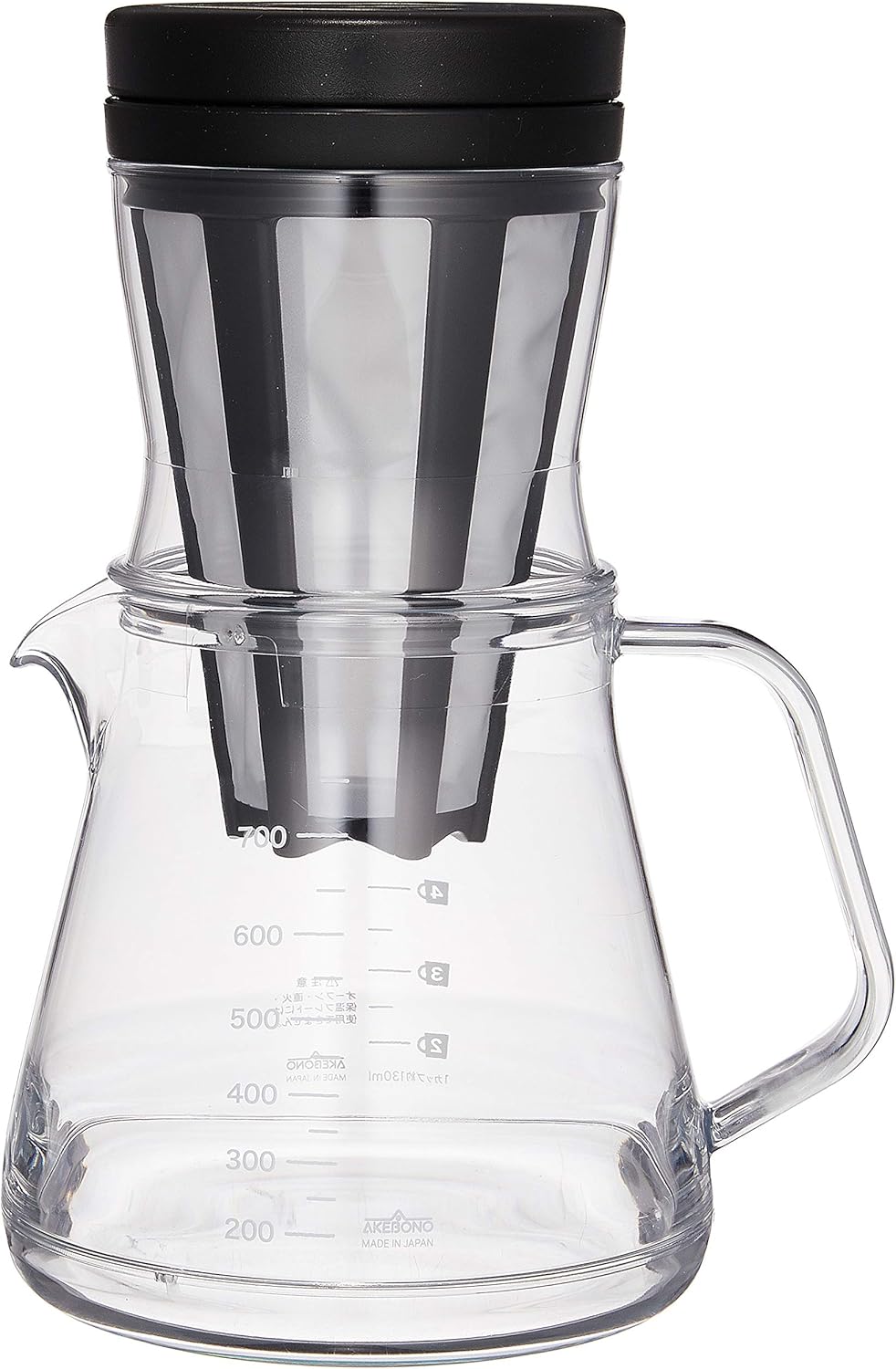 Akebono Sangyo TW-3760 Stolon 750 2-Way Dripper Set, For Black Drip Coffee and Cold Brew Coffee
