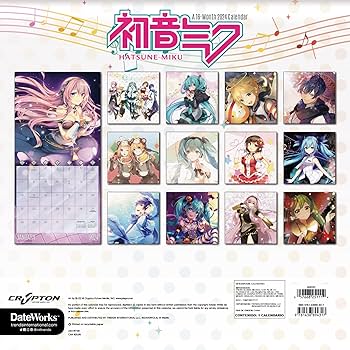 初音ミク　2015年　カレンダー　ボールペン その他（グッズ）】本日より2015年ピアプロカレンダーの予約が