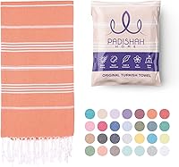 Vista 12 de Toalla de playa turca de gran tamaño, 38 x 71 pulgadas, 100% algodón turco, sin arena, de secado rápido, toalla turca extra grande, toalla de viaje