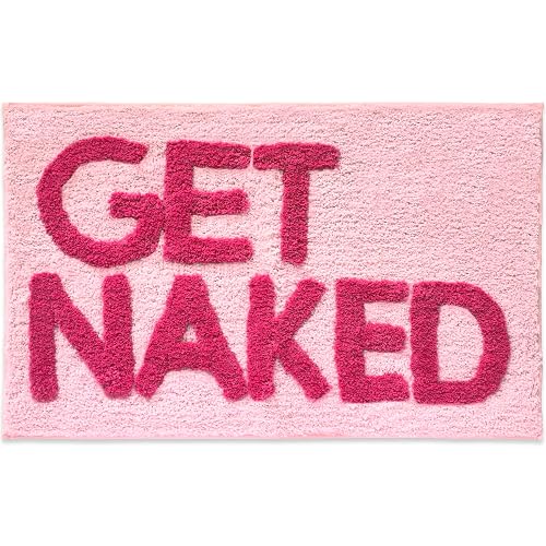 New Mungo Get Naked Bath Mat Pink - Hot Pink
