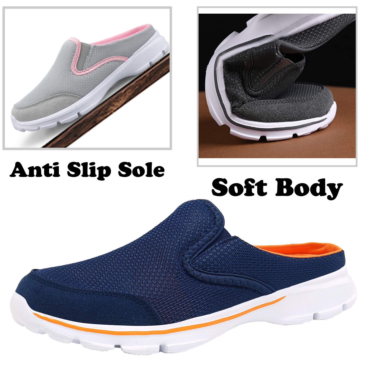 ChayChax Weiche Pantoffeln Hausschuhe Slip On Bequeme Haus Pantoletten Mules rutschfest Slipper Indoor Outdoor für Damen Herren