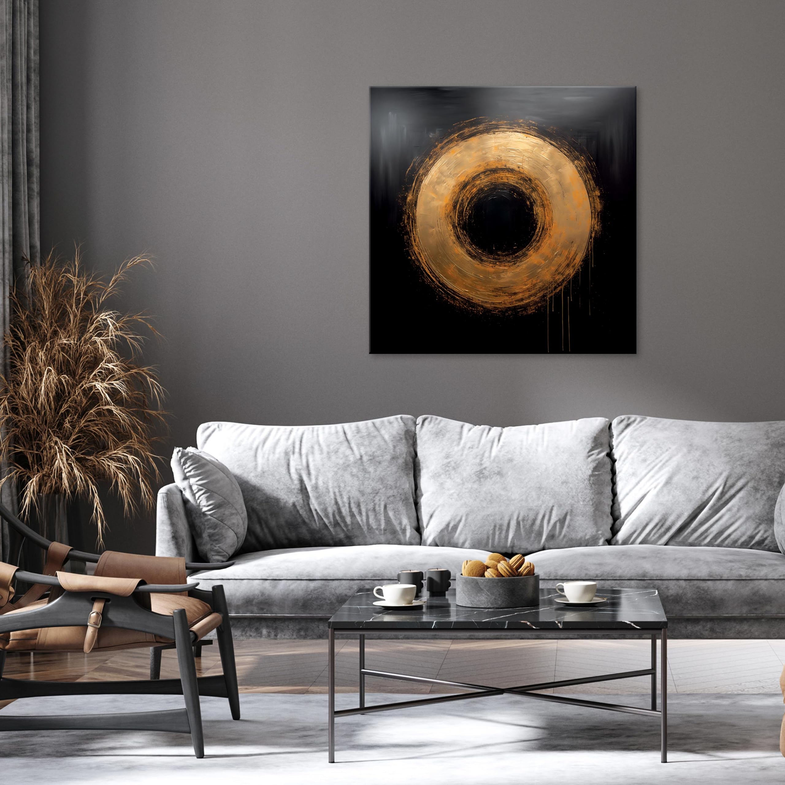 WallArena Leinwand Bilder 80x80 cm