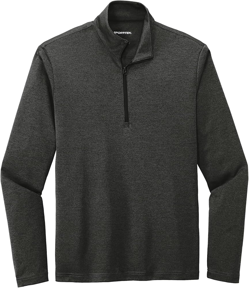 épine é sport line half zip sweat SPORT-TEK Unisex Endeavor Half Zip Pullover, Black Heather, X