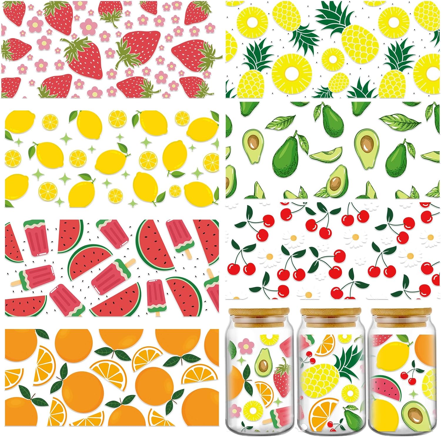 Set De 8 Feuilles De Papier Scrapbooking 30,5x30,5 Cm "Xmas Candies" De