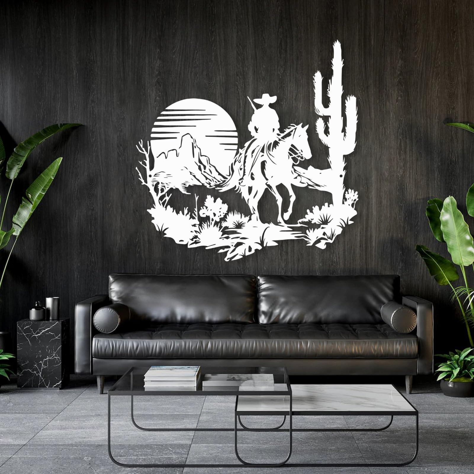 Western Metal Wall Art For Living Room Designart "Western Rodeo Spirit
