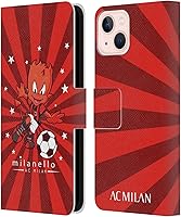 Vista 181 de Head Case Designs Funda de piel con licencia oficial de AC Milan Dream Big Children compatible con Apple iPhone 13 Mini
