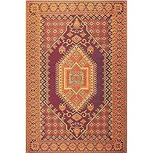 Mad Mats Turkish Rust Outdoor Rug, 8x10 &ndash; Reversible, Recycled Plastic, UV Resistant