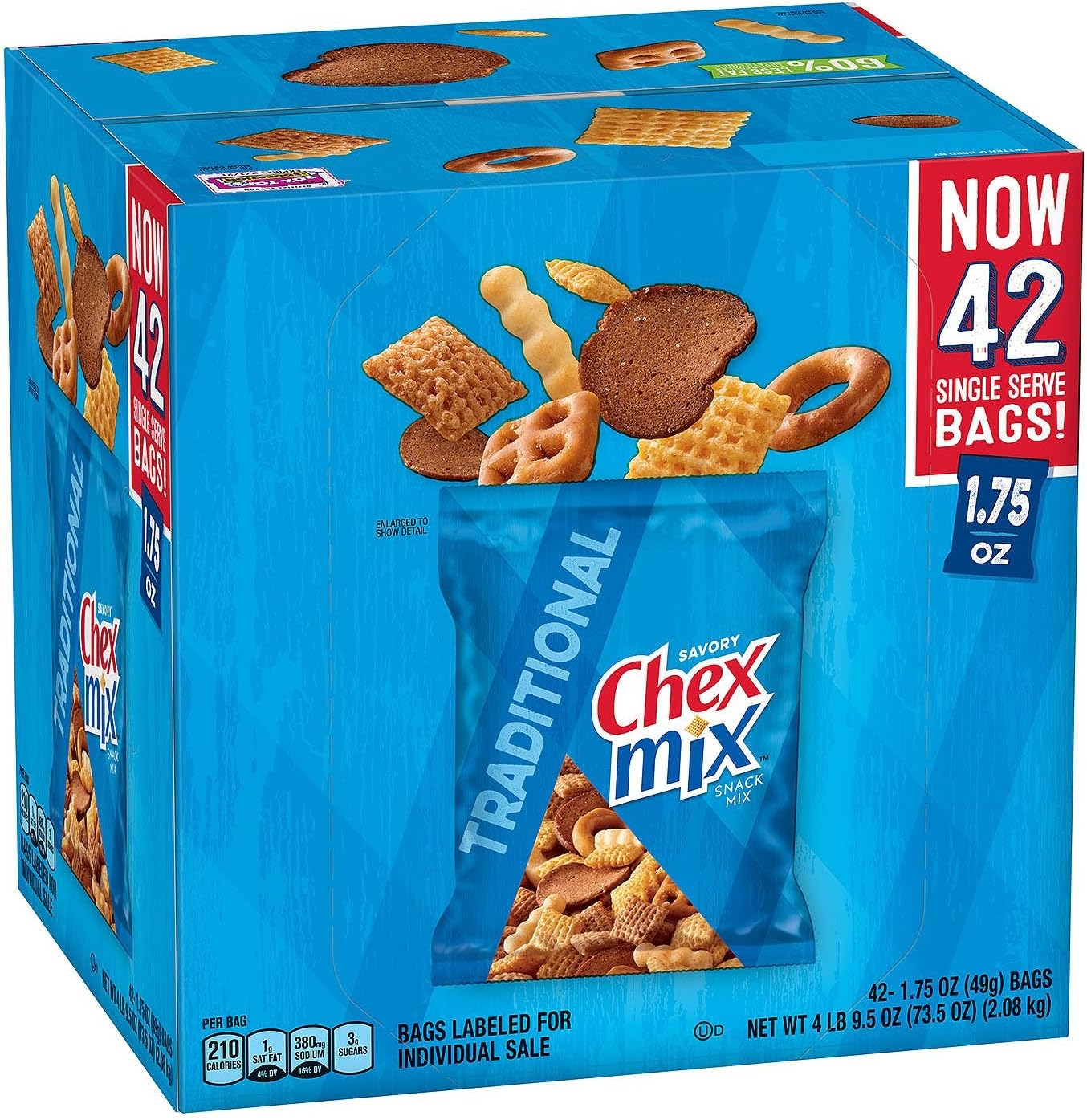Ruoyijp Product of Chex Mix Traditional Snack Mix (42 ct.) - [Bulk Savings]